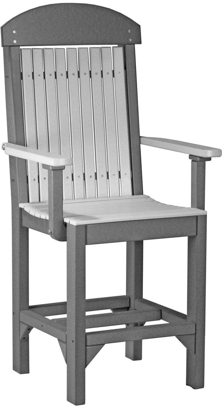 LuxCraft – Classic Arm Chair – Outdoor Dining Chair with Comfortable Armrests