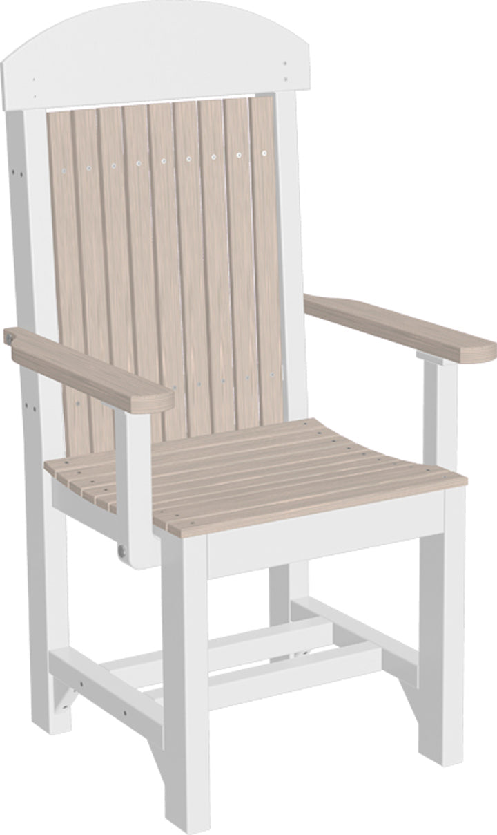 LuxCraft – Classic Arm Chair – Outdoor Dining Chair with Comfortable Armrests