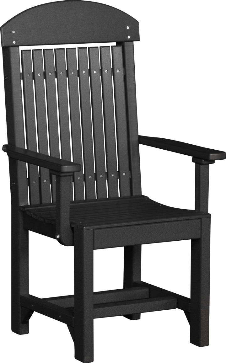 LuxCraft – Classic Arm Chair – Outdoor Dining Chair with Comfortable Armrests