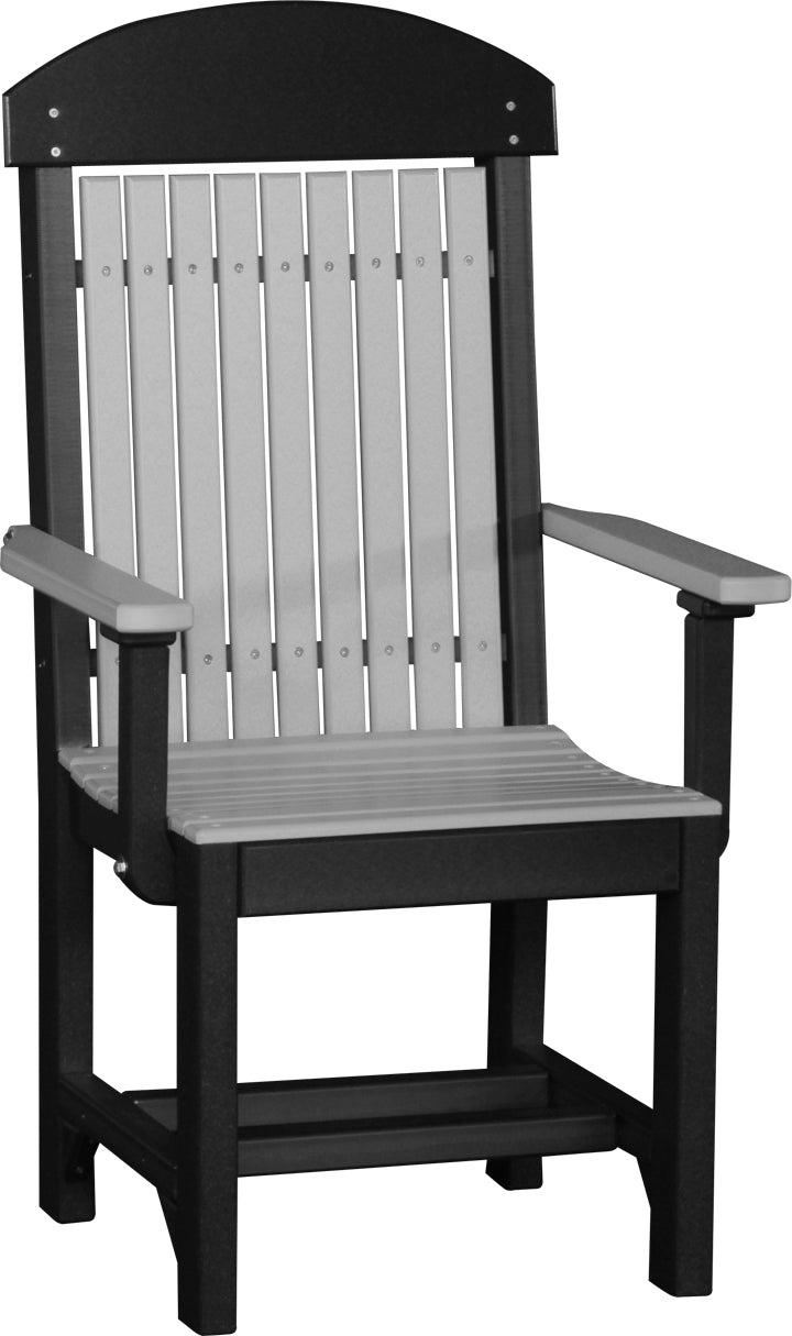 LuxCraft – Classic Arm Chair – Outdoor Dining Chair with Comfortable Armrests