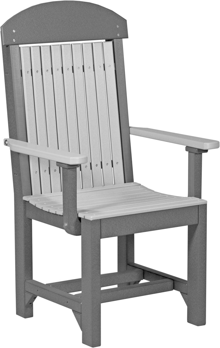 LuxCraft – Classic Arm Chair – Outdoor Dining Chair with Comfortable Armrests