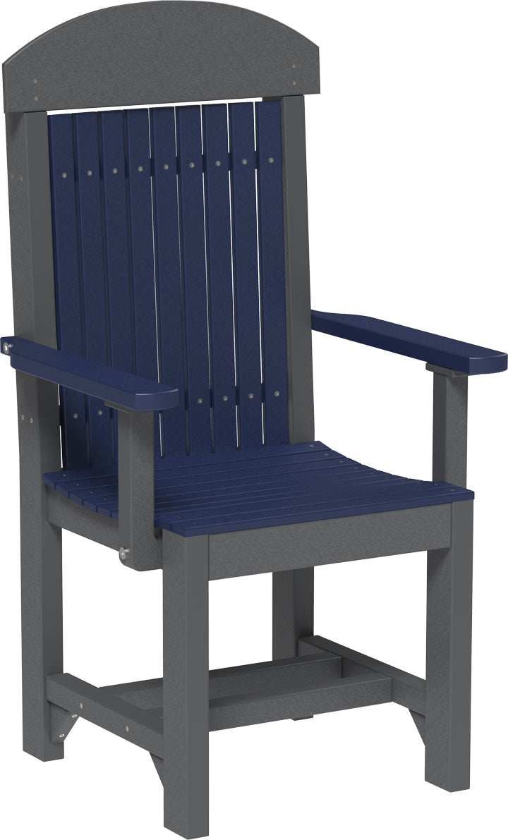 LuxCraft – Classic Arm Chair – Outdoor Dining Chair with Comfortable Armrests