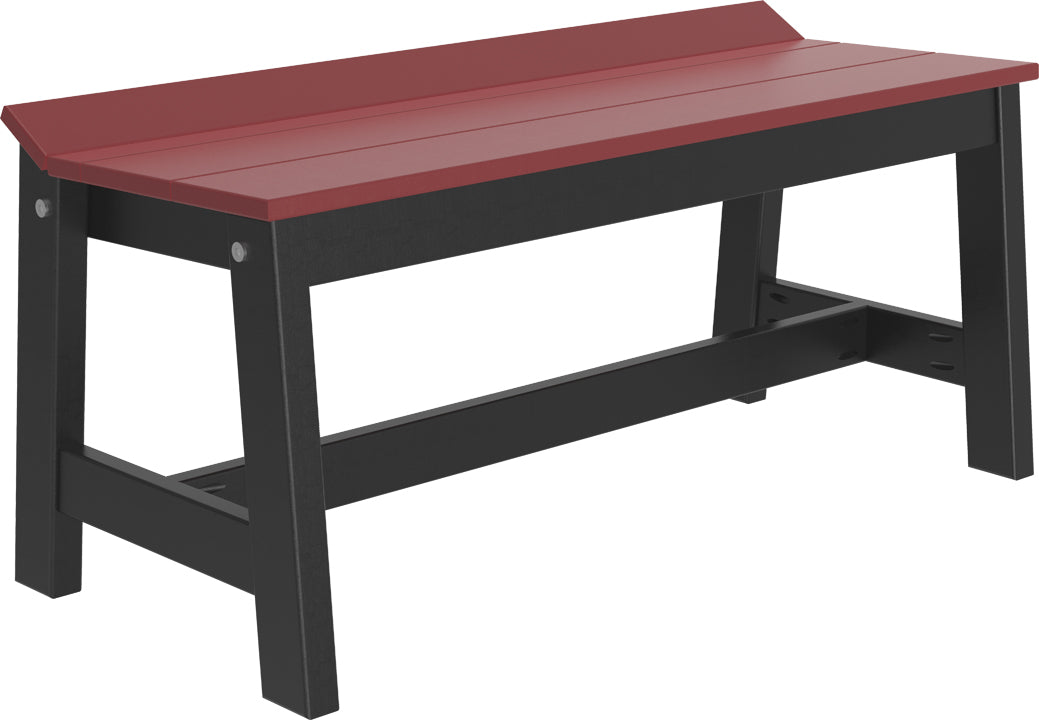 LuxCraft – Café Dining Bench 41″ – Outdoor Patio Bench for Dining Tables