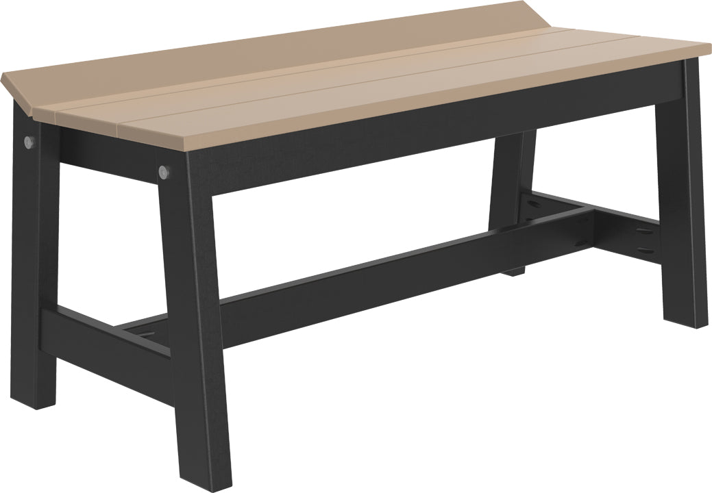 LuxCraft – Café Dining Bench 41″ – Outdoor Patio Bench for Dining Tables