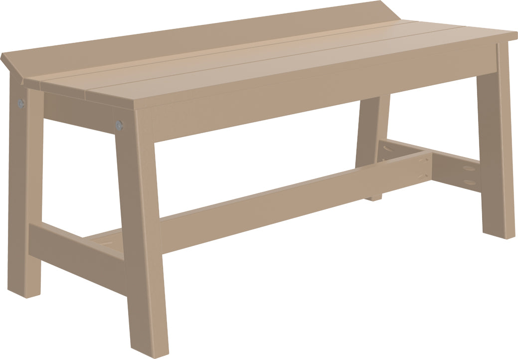 LuxCraft – Café Dining Bench 41″ – Outdoor Patio Bench for Dining Tables