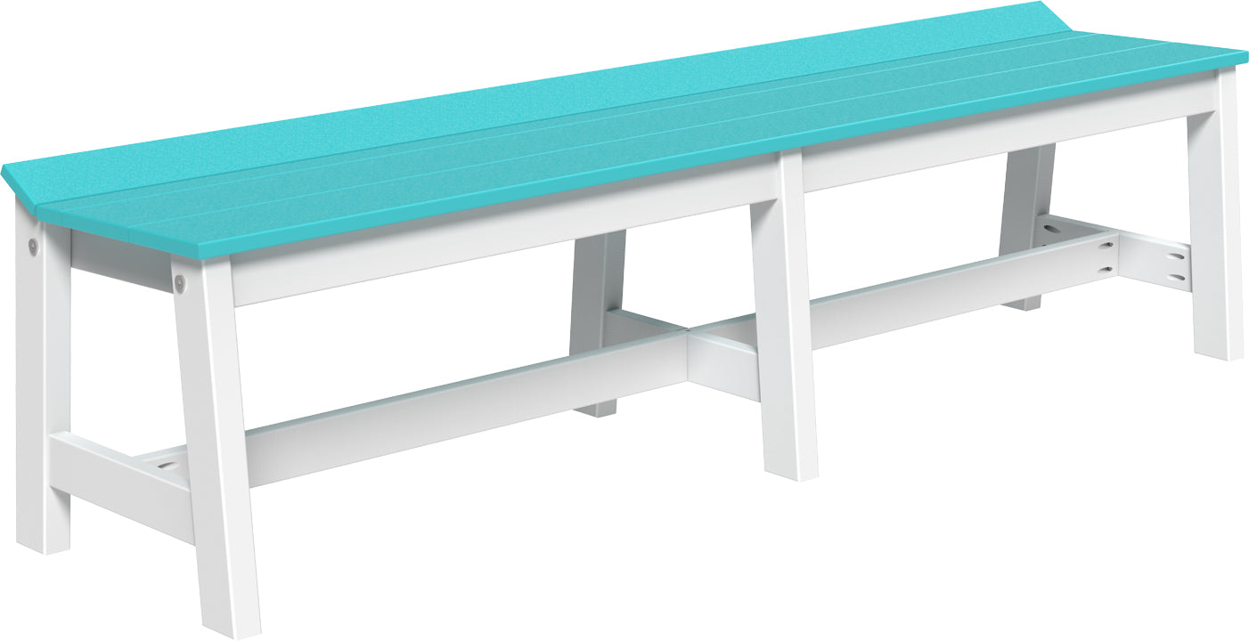 LuxCraft – Café Dining Bench 72″ – Large Outdoor Dining Bench for Patio Tables