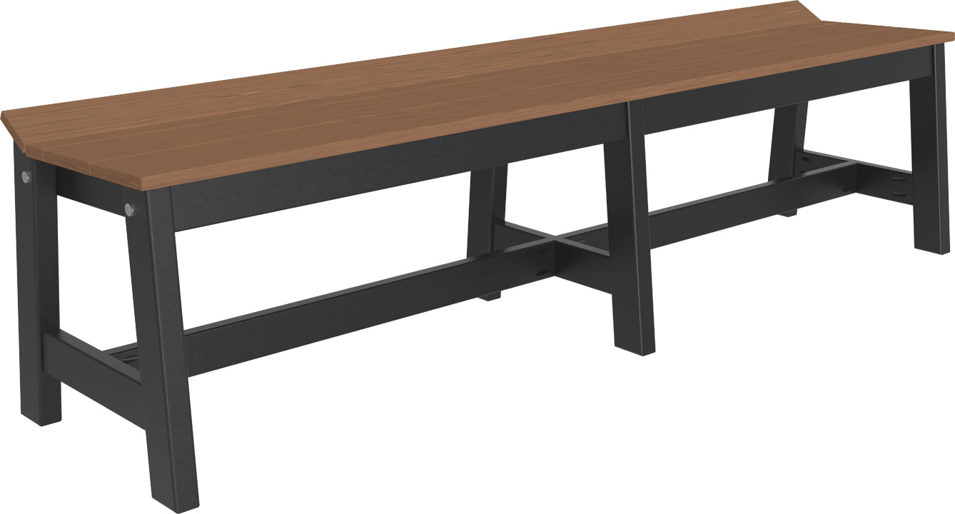 LuxCraft – Café Dining Bench 72″ – Large Outdoor Dining Bench for Patio Tables