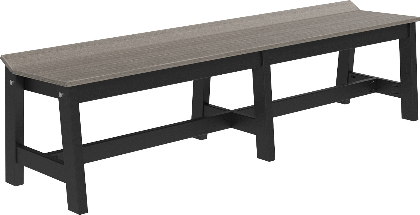 LuxCraft – Café Dining Bench 72″ – Large Outdoor Dining Bench for Patio Tables