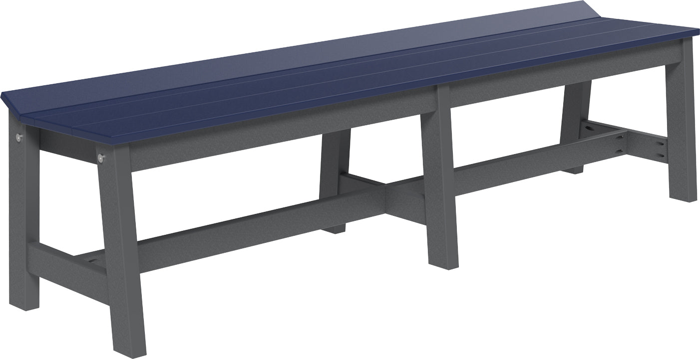 LuxCraft – Café Dining Bench 72″ – Large Outdoor Dining Bench for Patio Tables