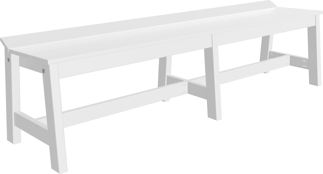 LuxCraft – Café Dining Bench 72″ – Large Outdoor Dining Bench for Patio Tables