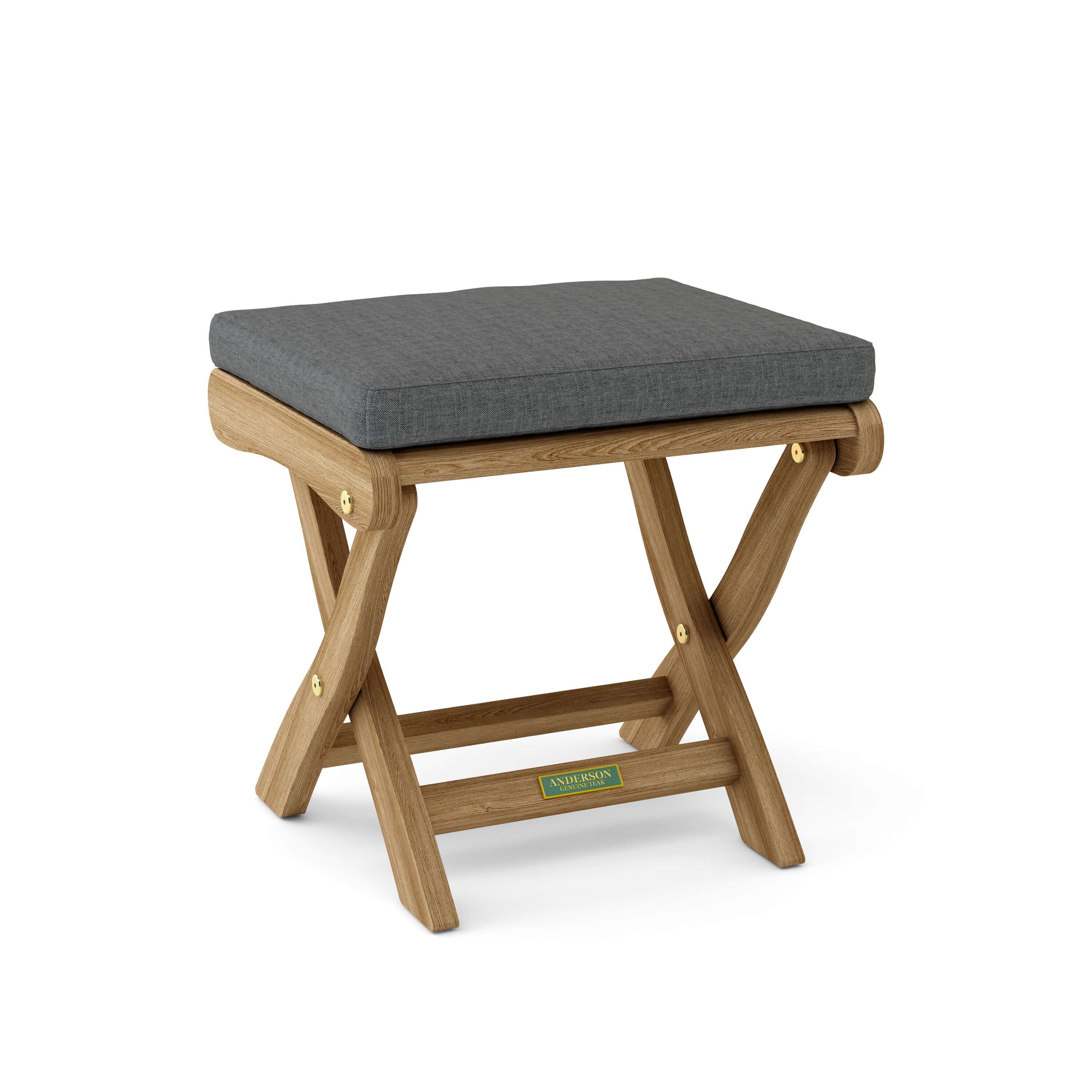 Anderson Teak Katana Folding Backless Chair – Teak Outdoor Stool & Seat
