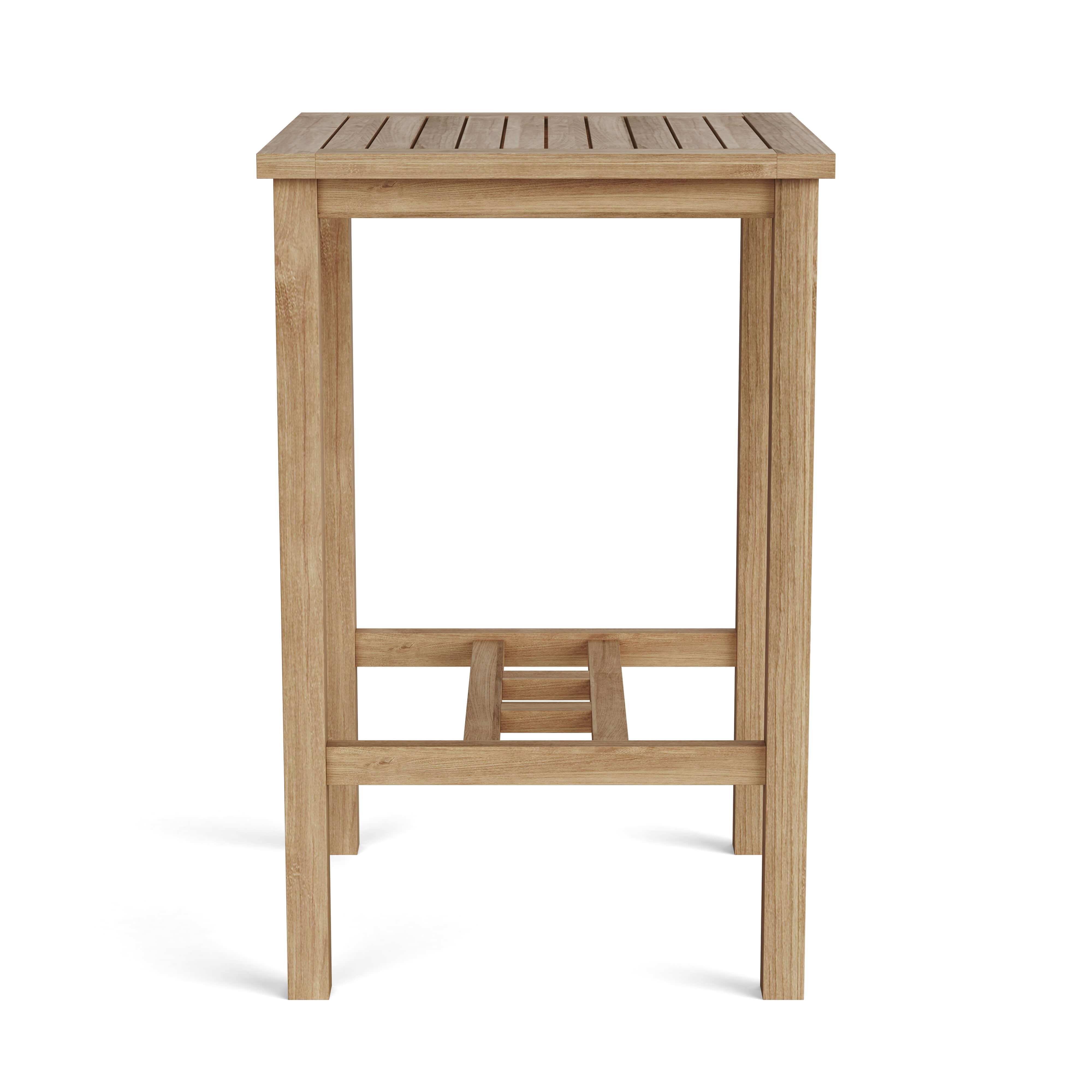Anderson Teak Avalon 27″ Square Bar Table – Solid Teak Outdoor Bar Table