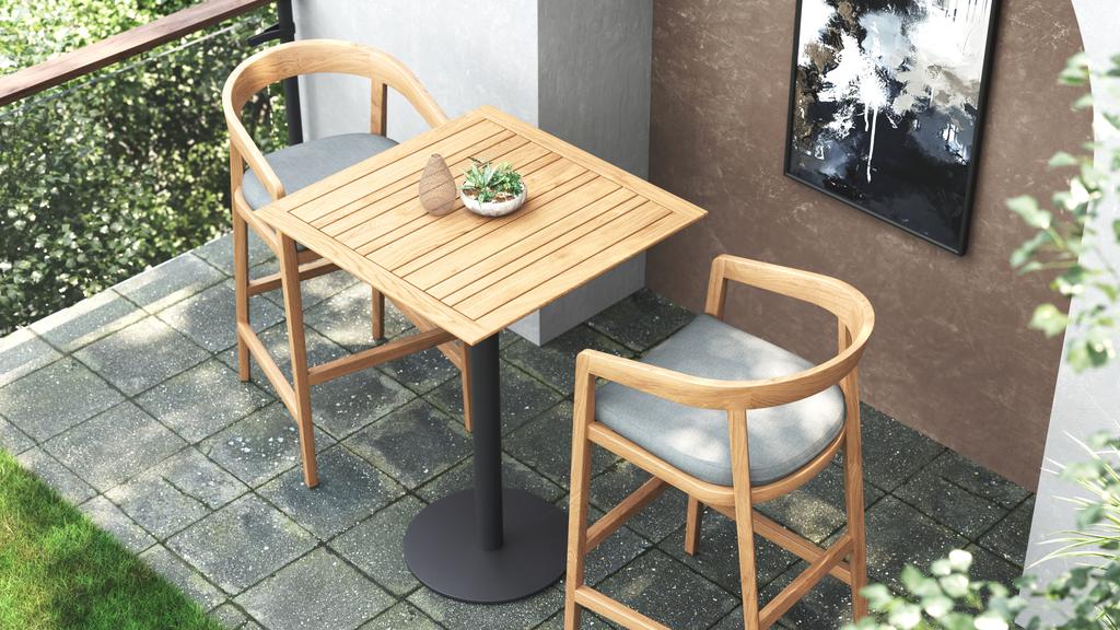 Colline Square Bar Table - Ambiance Image~~