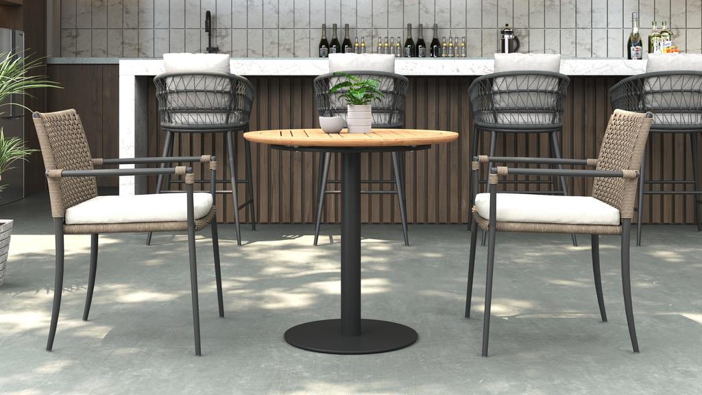 Colline Round Bistro Table - Ambiance Image~~