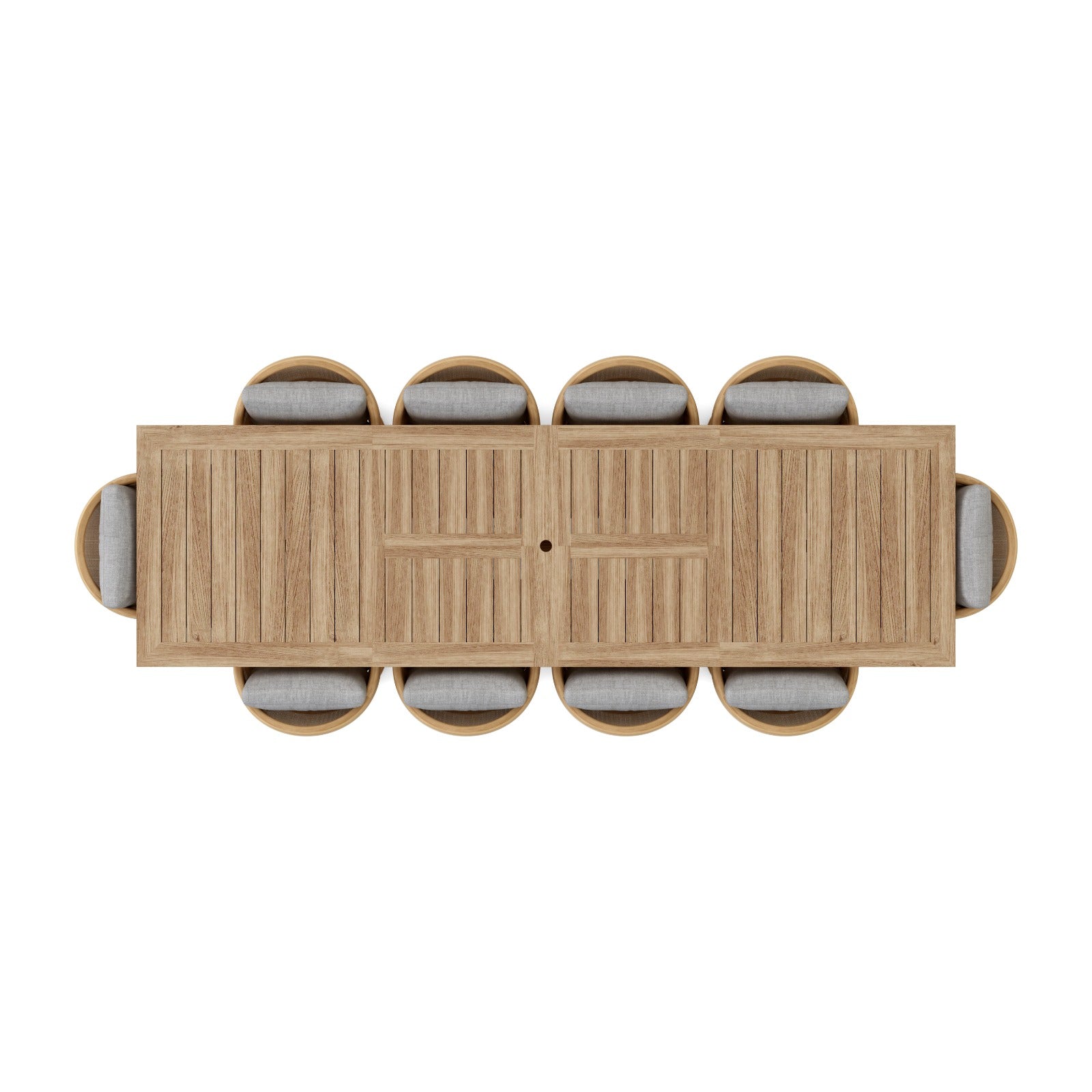 Anderson Teak Catania Extension Dining Table – Large Teak Outdoor Patio Table