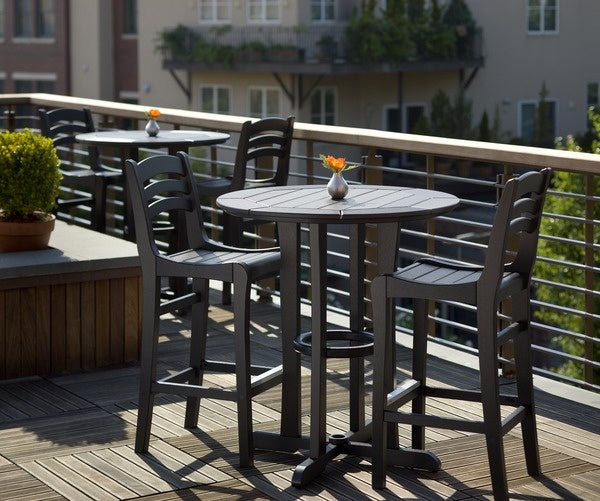 Seaside Charleston Bar Chair – Elegant Outdoor Bar Height Seating
