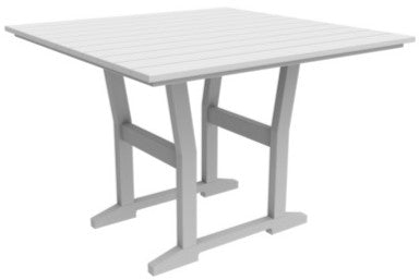 Seaside Coastline Cafe Square Dining Table – Modern Outdoor Patio Table