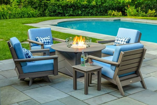 Seaside DEX Swivel Lounge Chair – Smooth Motion Outdoor Patio Seating