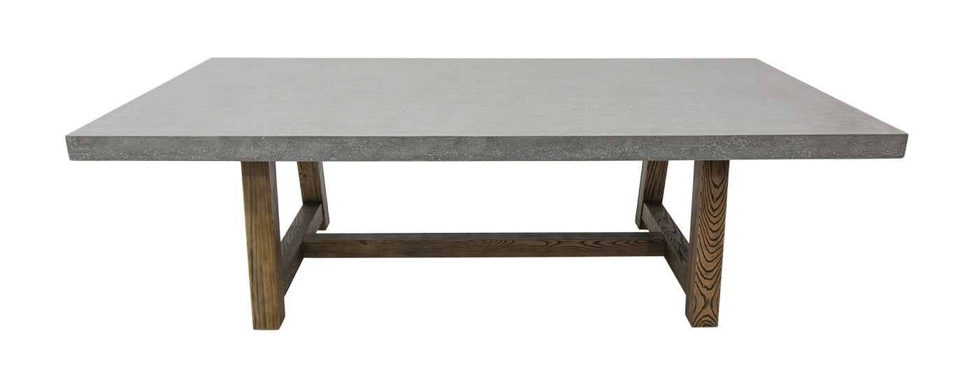 Elementi Home Seine 94.5″ Rectangular Space Grey Concrete Dining Table