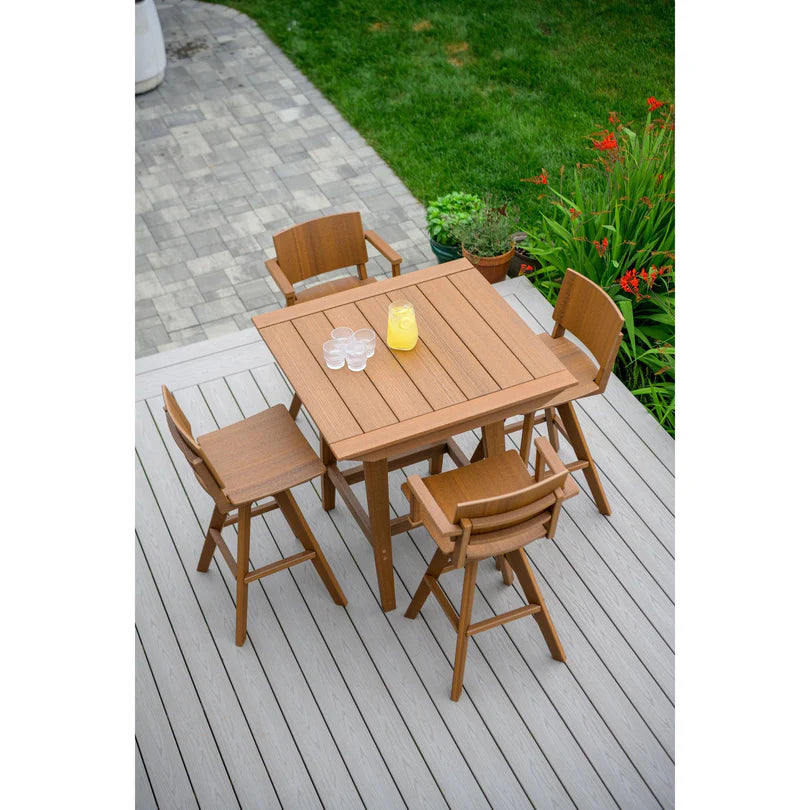 Seaside SYM 20″ Square Outdoor Swivel Balcony Chair