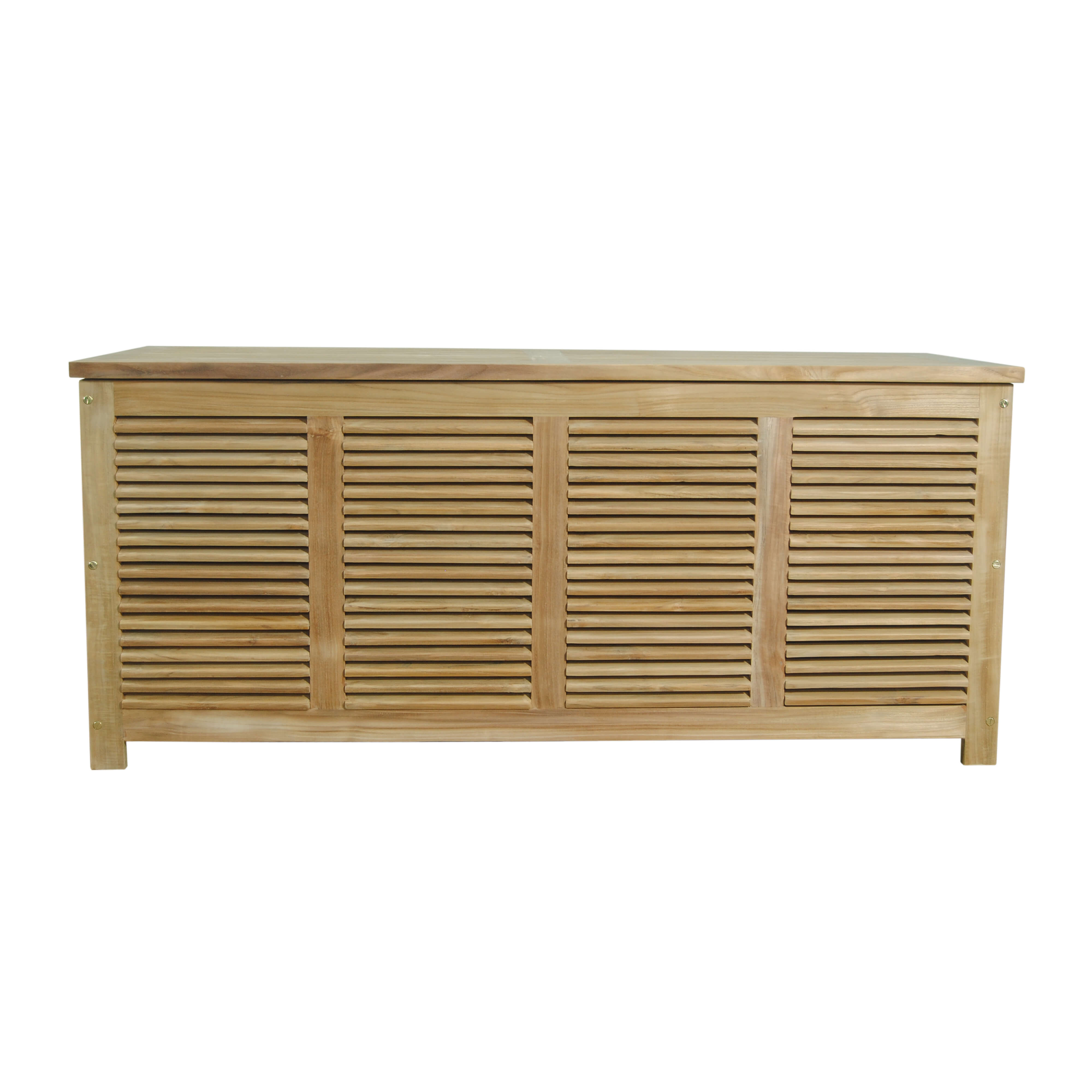 Anderson Teak Amberly Solid Teak Outdoor Storage Box