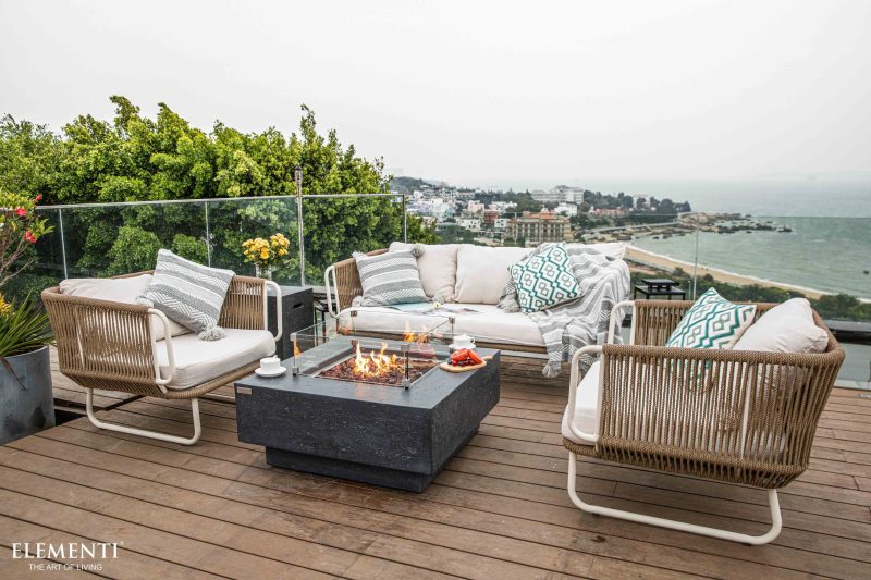 ELEMENTI MANHATTAN FIRE TABLE Dark Grey OFG103DG