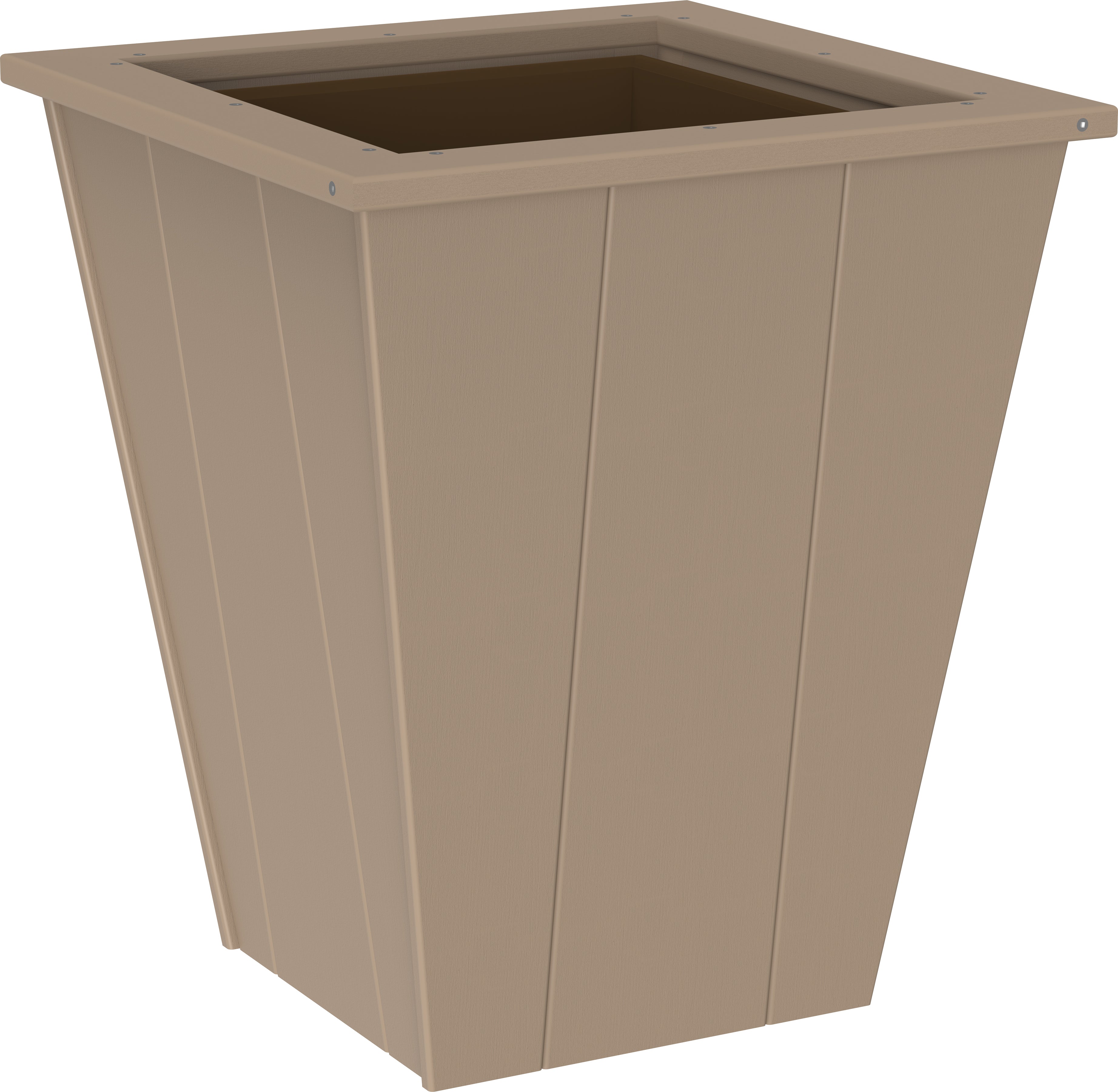 LuxCraft – Elite Planter – Tapered Outdoor Planter with Removable Liner