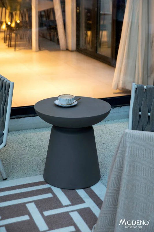 Elementi Home Kylix 14″ Round Concrete Side Table Small