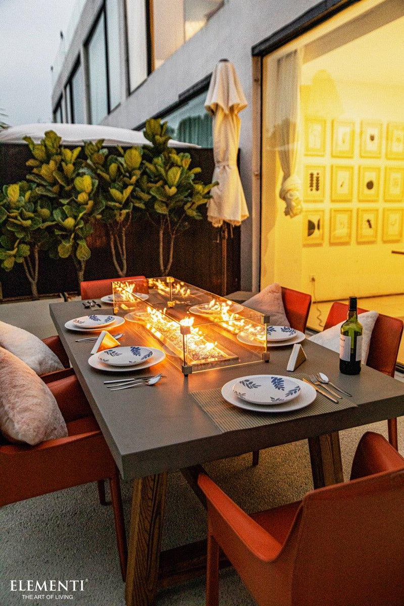 Elementi Sonoma Fire Pit Dining Table