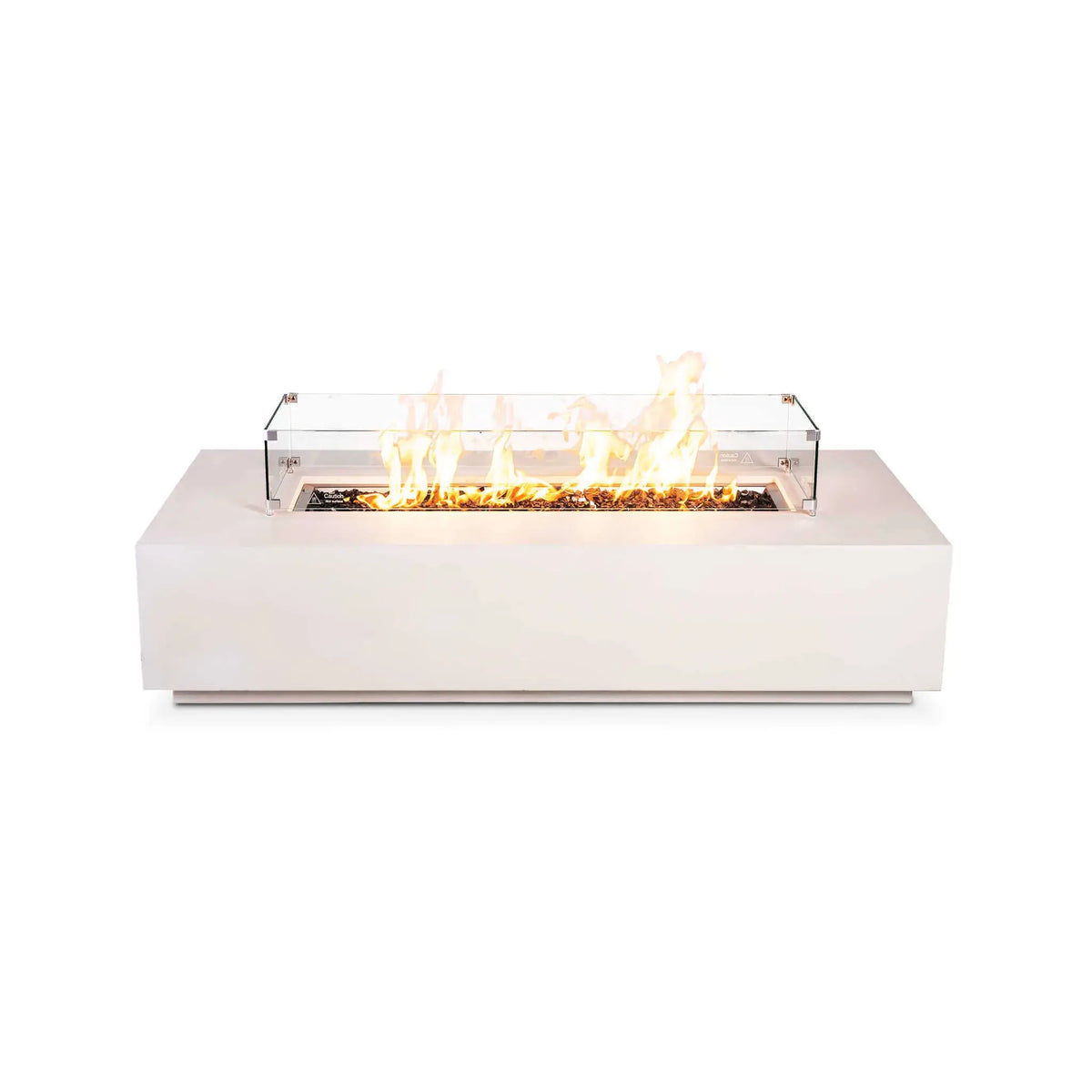 Flame Havens 68" x 30" Rectangle GFRC Concrete Natural Gas Fire Pit