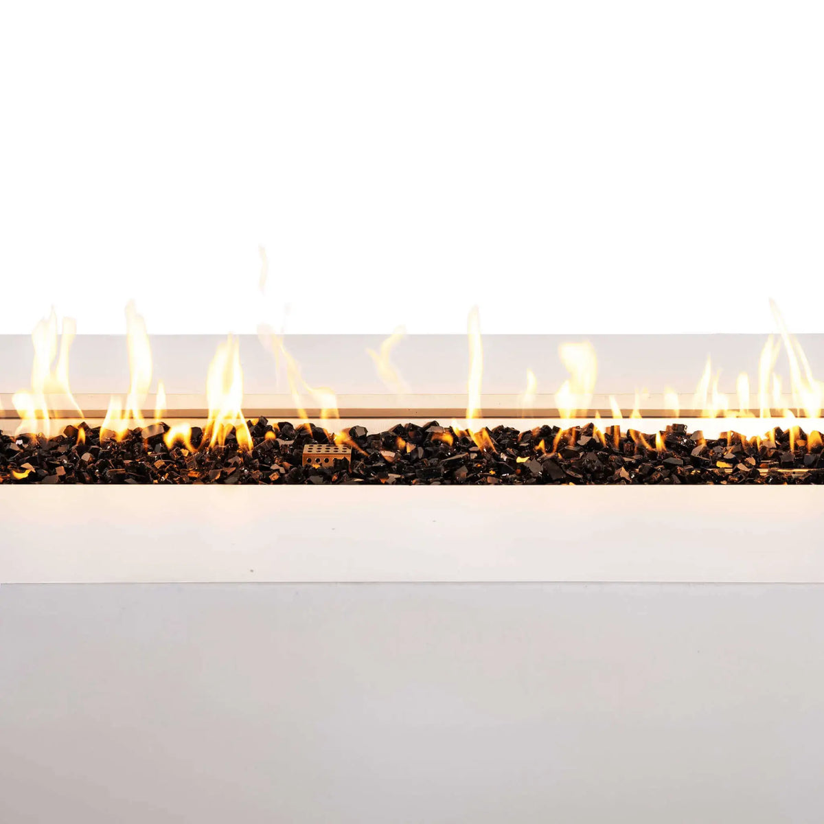 Flame Havens 68" x 30" Rectangle GFRC Concrete Propane Gas Fire Pit with Hidden Tank Drawer