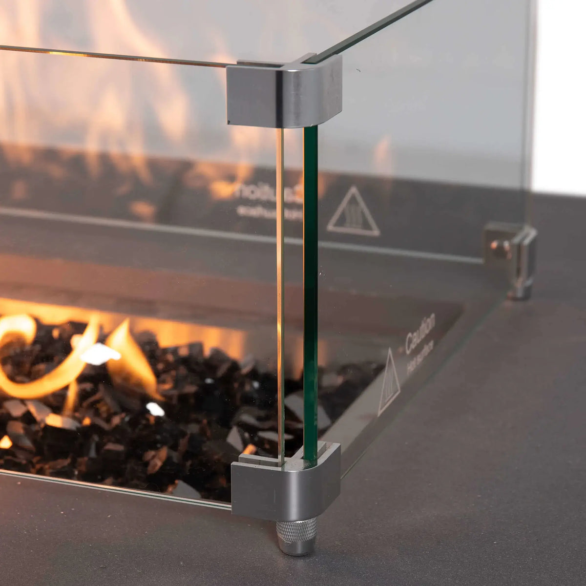 Flame Havens 56" x 30" Rectangle GFRC Concrete Natural Gas Fire Pit
