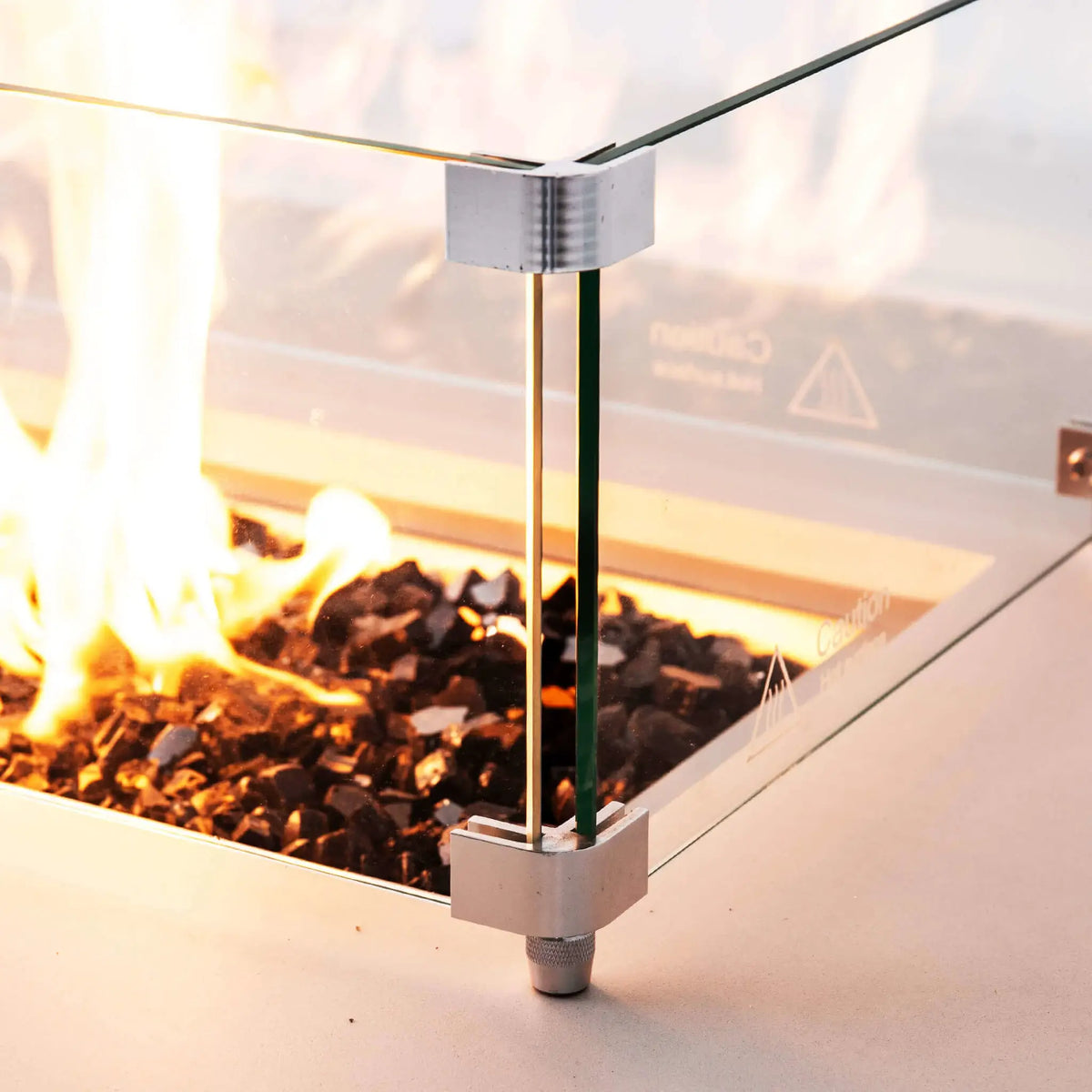 Flame Havens 68" x 30" Rectangle GFRC Concrete Natural Gas Fire Pit