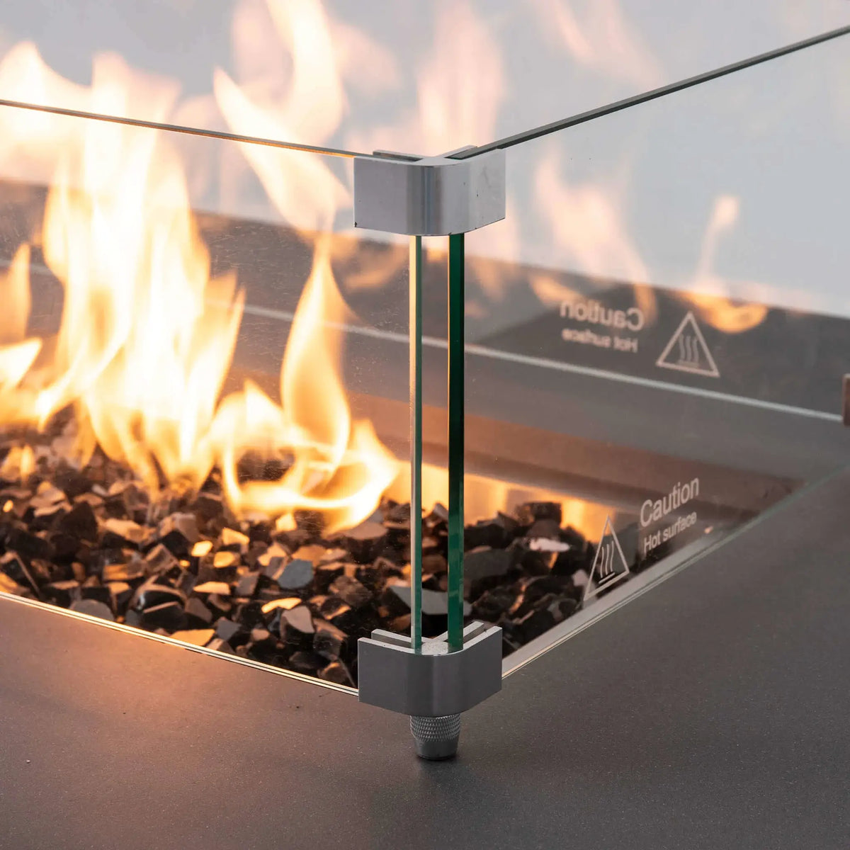 Flame Havens 68" x 30" Rectangle GFRC Concrete Natural Gas Fire Pit