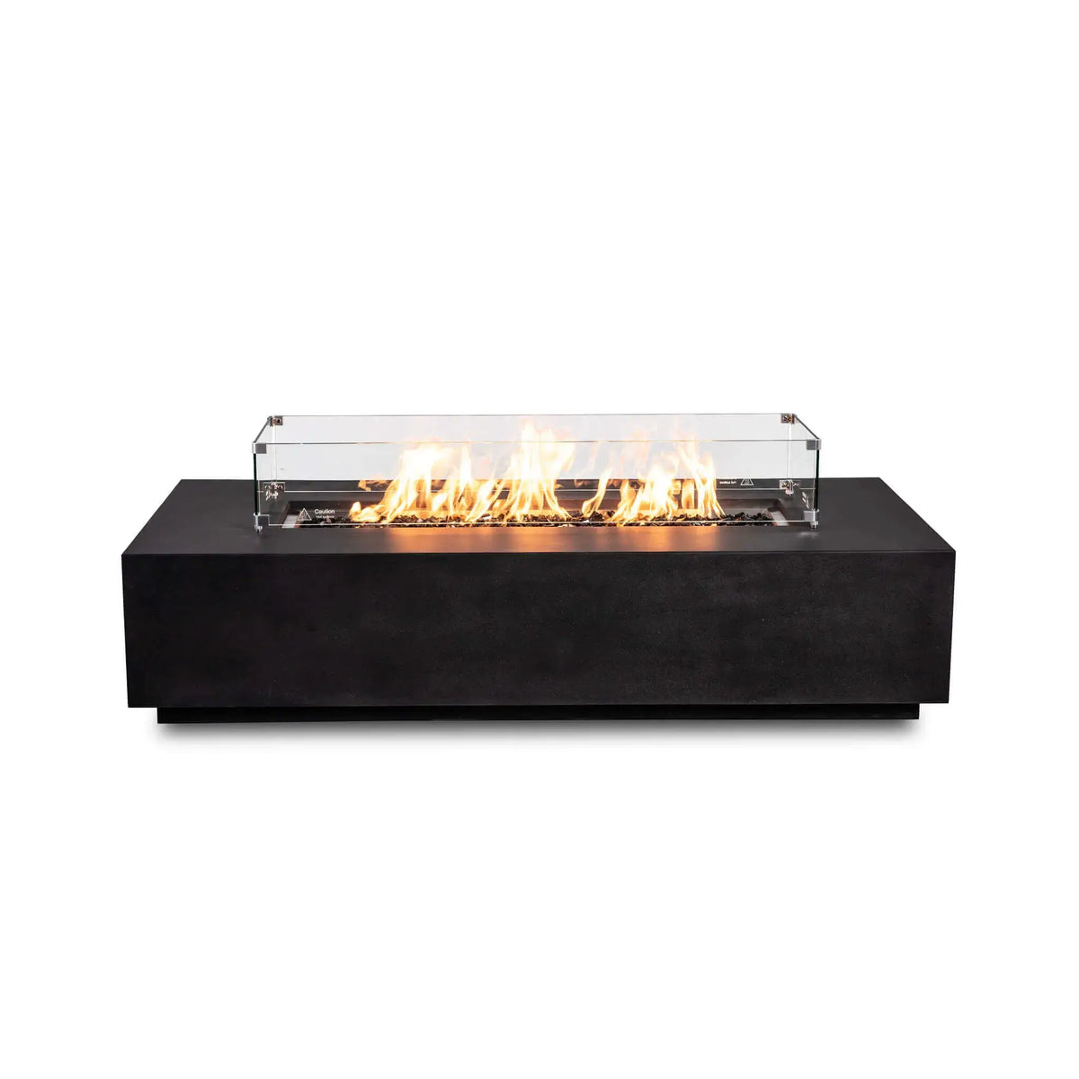 Flame Havens 68" x 30" Rectangle GFRC Concrete Natural Gas Fire Pit
