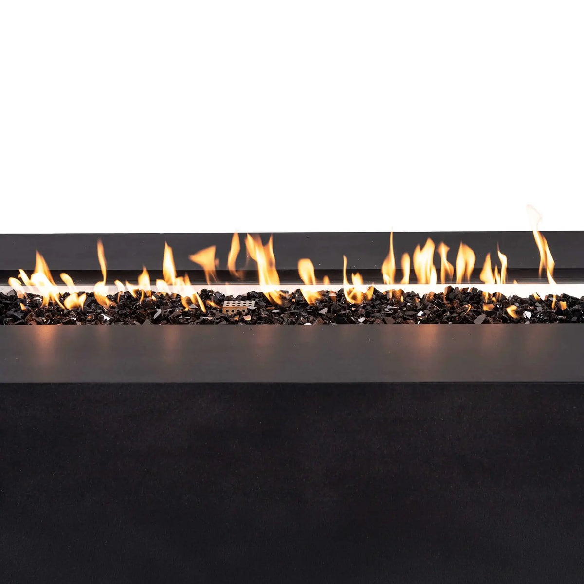 Flame Havens 68" x 30" Rectangle GFRC Concrete Propane Gas Fire Pit with Hidden Tank Drawer