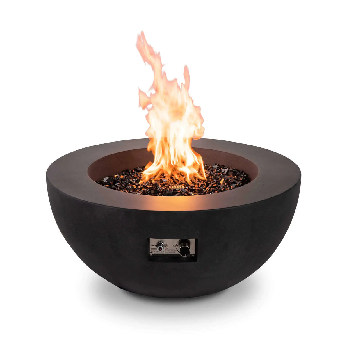 Flame Havens 36” Round Natural Gas GFRC Fire Pit