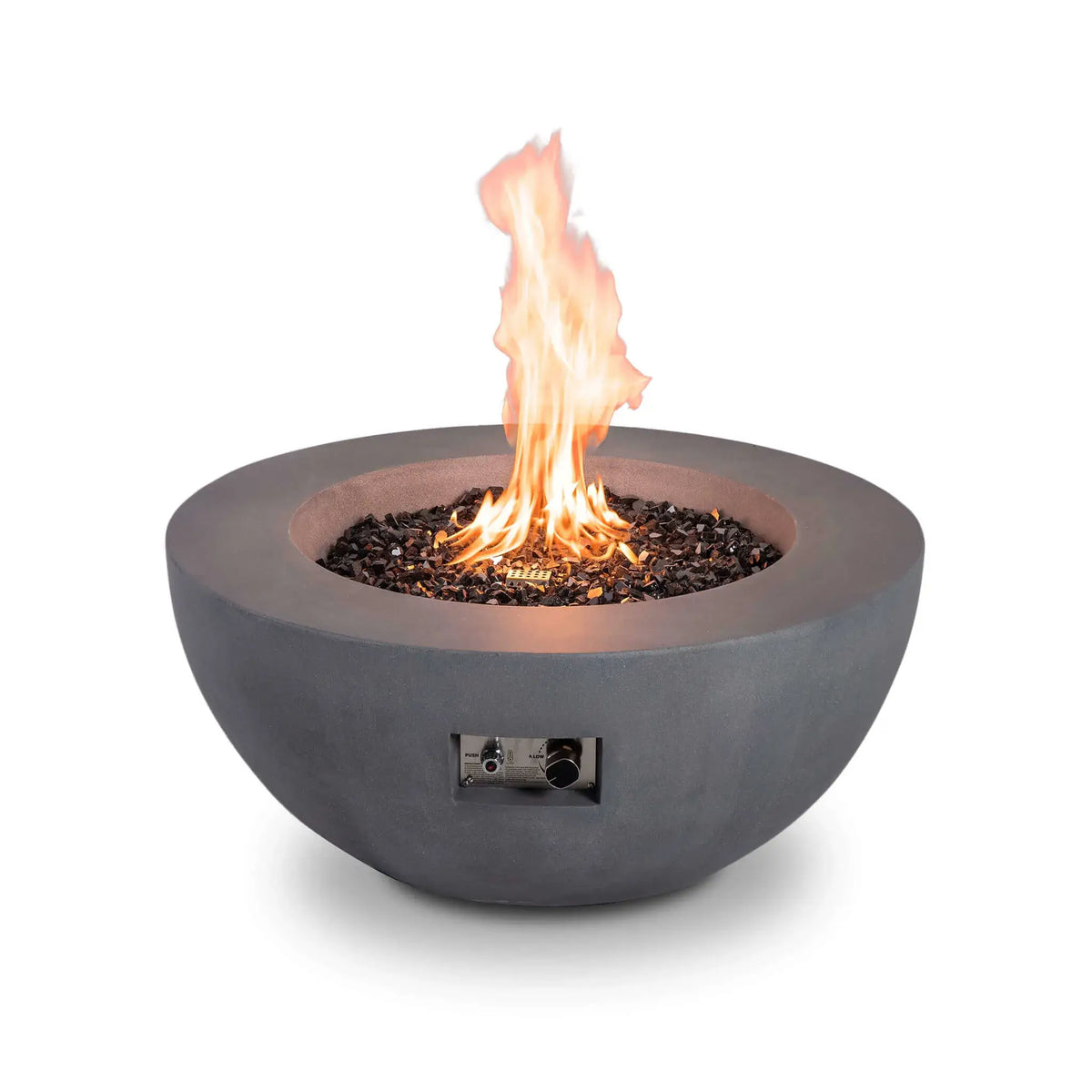 Flame Havens 36” Round Natural Gas GFRC Fire Pit