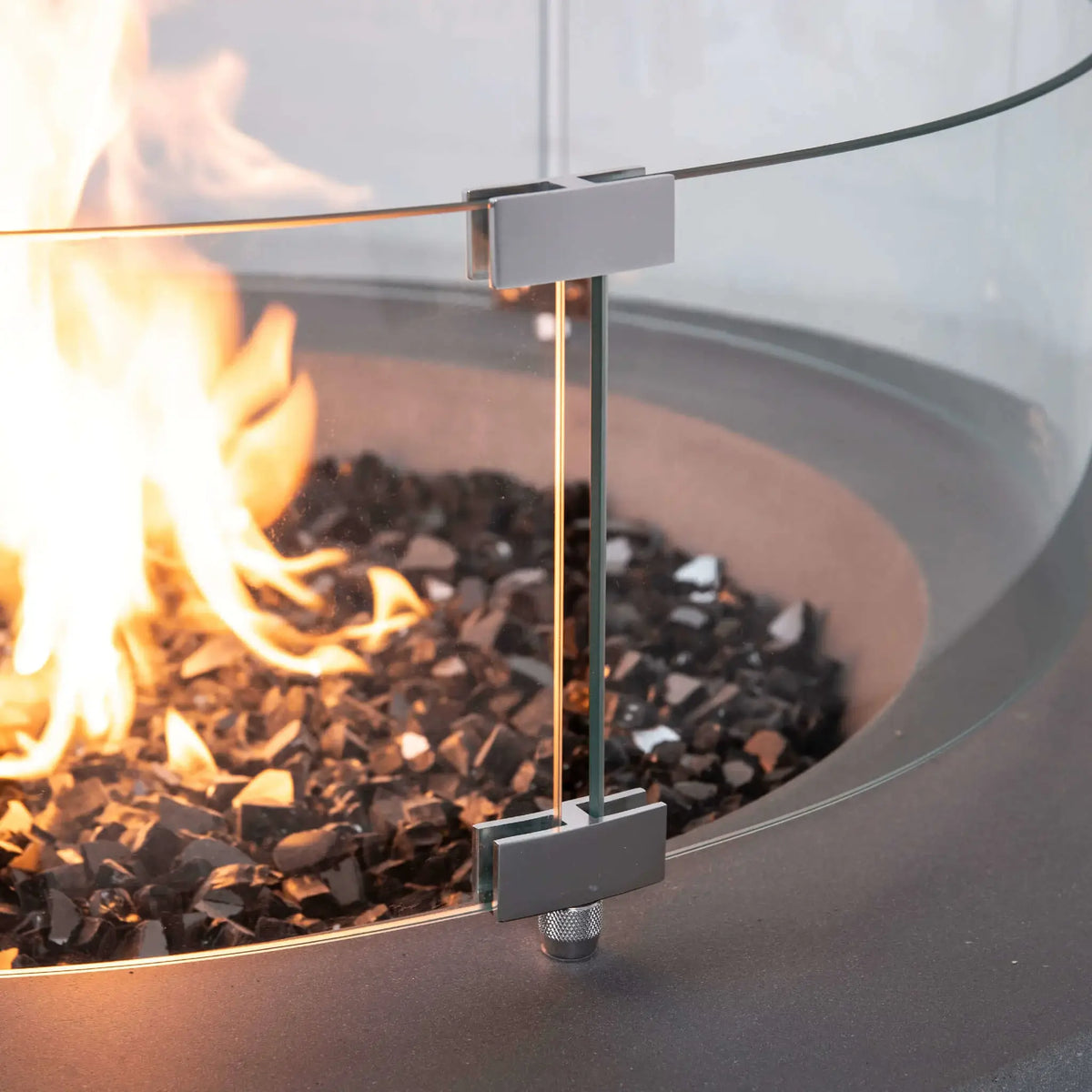 Flame Havens 36” Round Natural Gas GFRC Fire Pit
