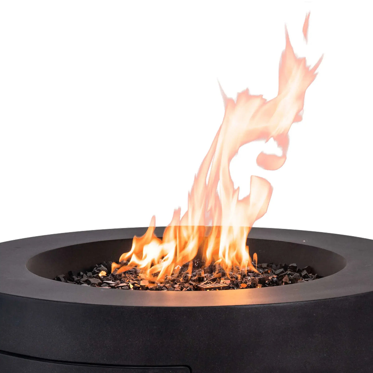 Flame Havens 36” Round Propane Gas GFRC Fire Pit