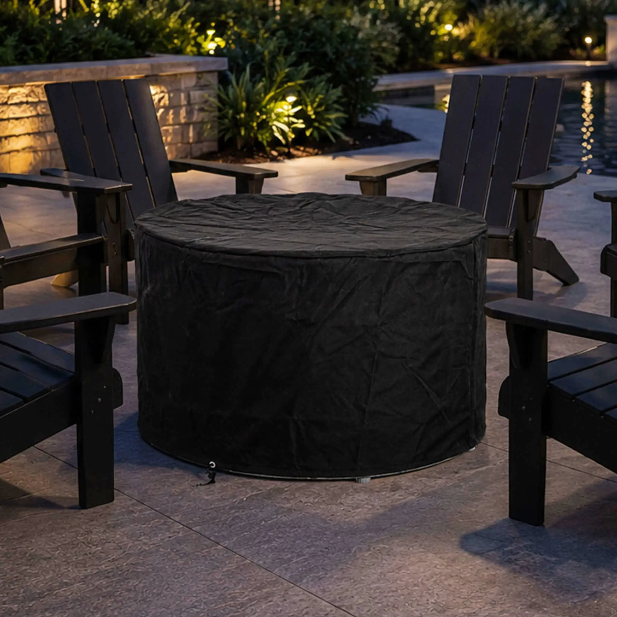 Flame Havens 36” Round Propane Gas GFRC Fire Pit
