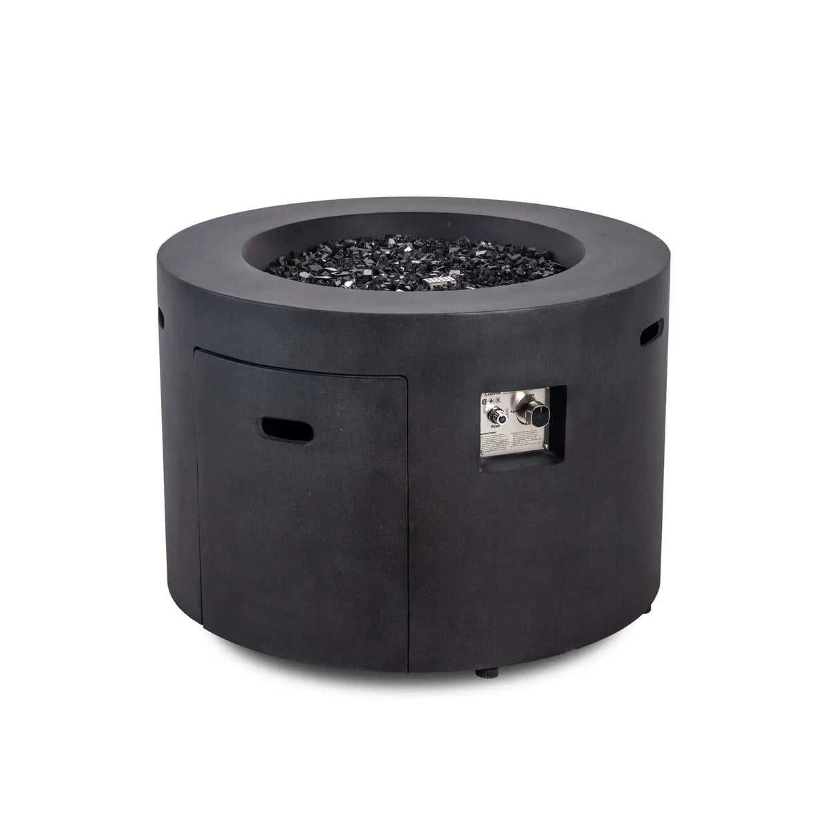 Flame Havens 36” Round Propane Gas GFRC Fire Pit