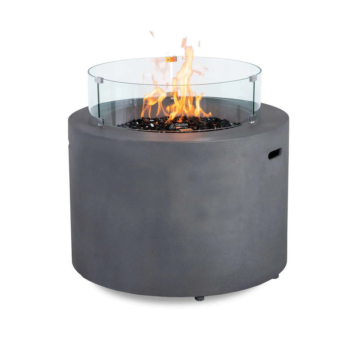 Flame Havens 28" Diameter x 7" Tall Tempered Glass Wind Guard