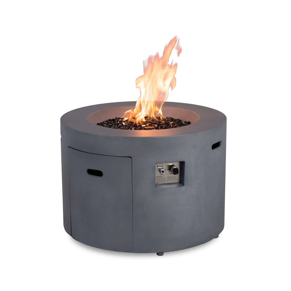 Flame Havens 36” Round Propane Gas GFRC Fire Pit