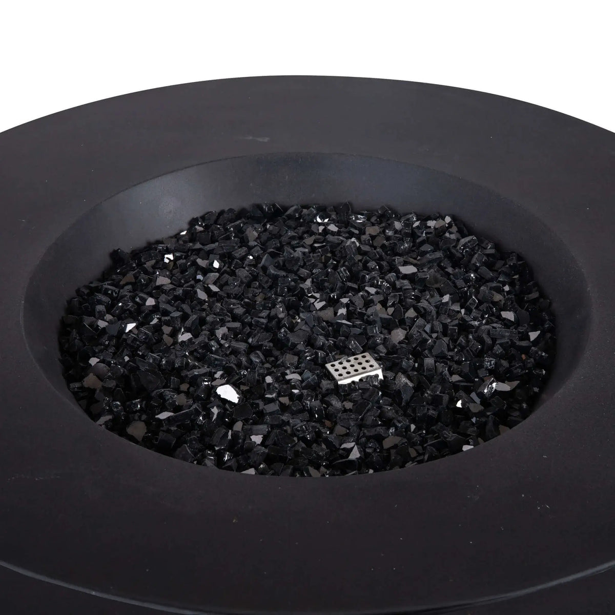 Flame Havens 43" Round GFRC Concrete Natural Gas Fire Pit