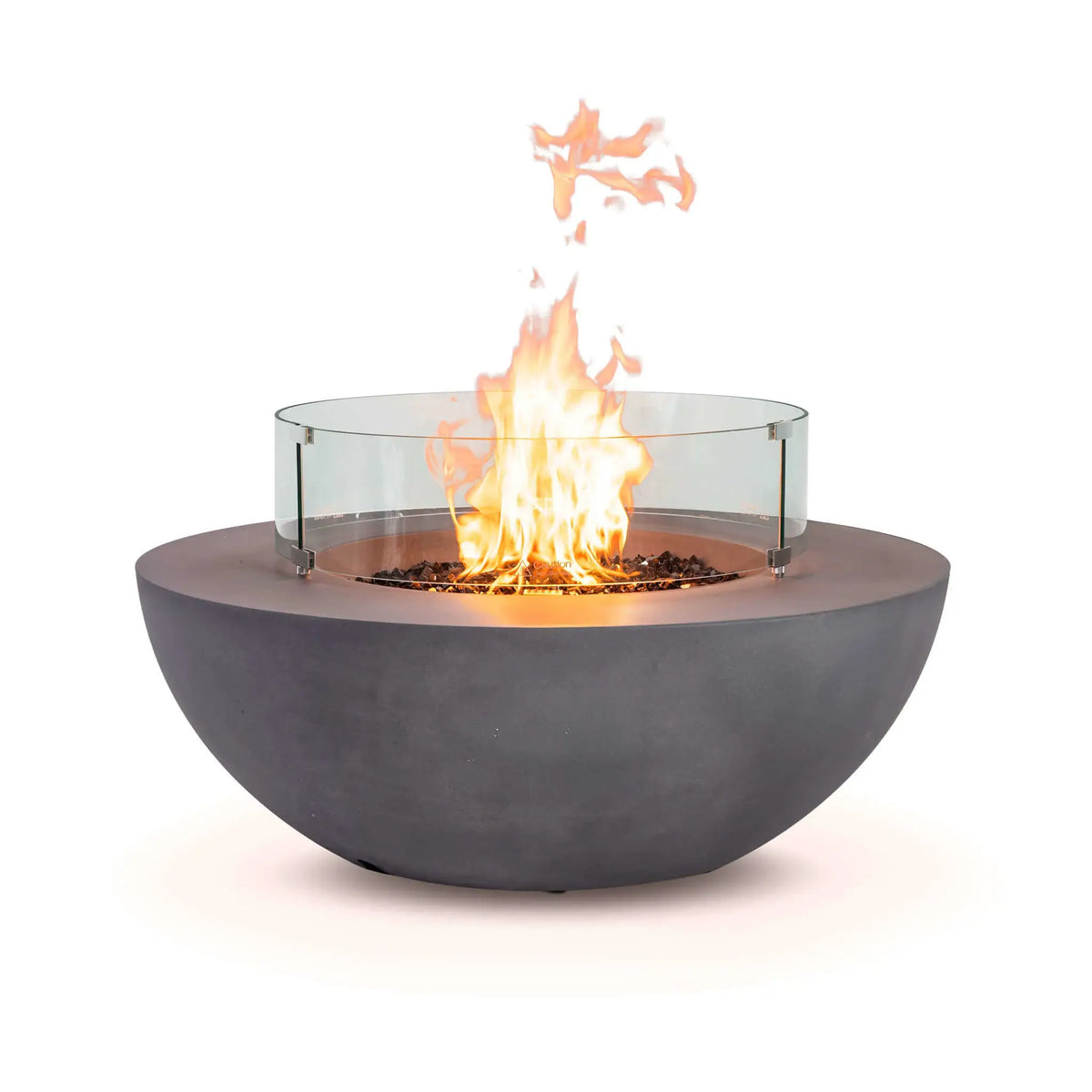 Flame Havens 28" Diameter x 7" Tall Tempered Glass Wind Guard