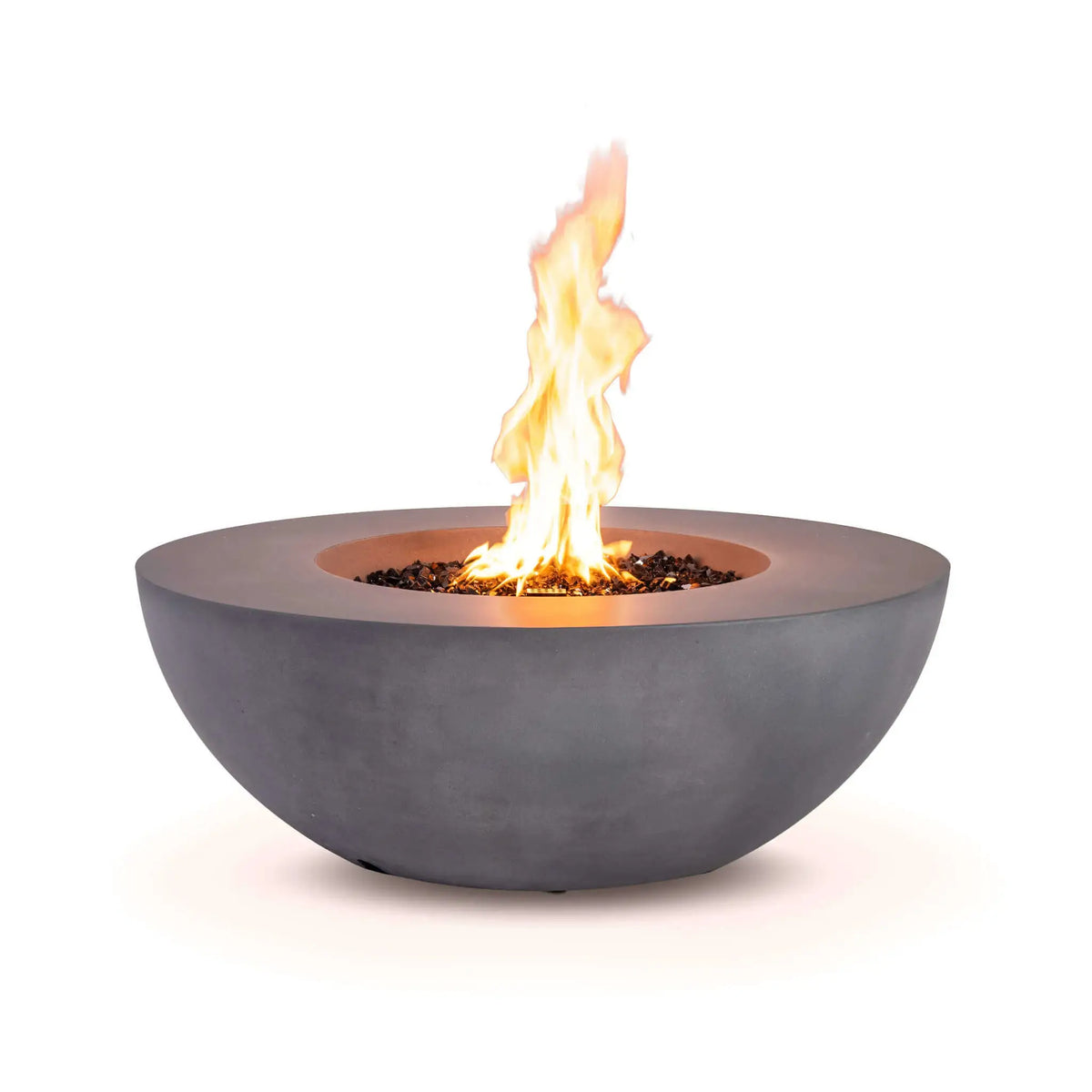 Flame Havens 43" Round GFRC Concrete Natural Gas Fire Pit