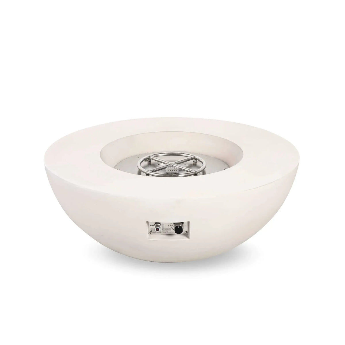 Flame Havens 43" Round GFRC Concrete Natural Gas Fire Pit