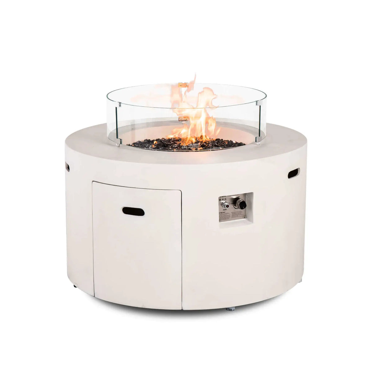 Flame Havens 28" Diameter x 7" Tall Tempered Glass Wind Guard