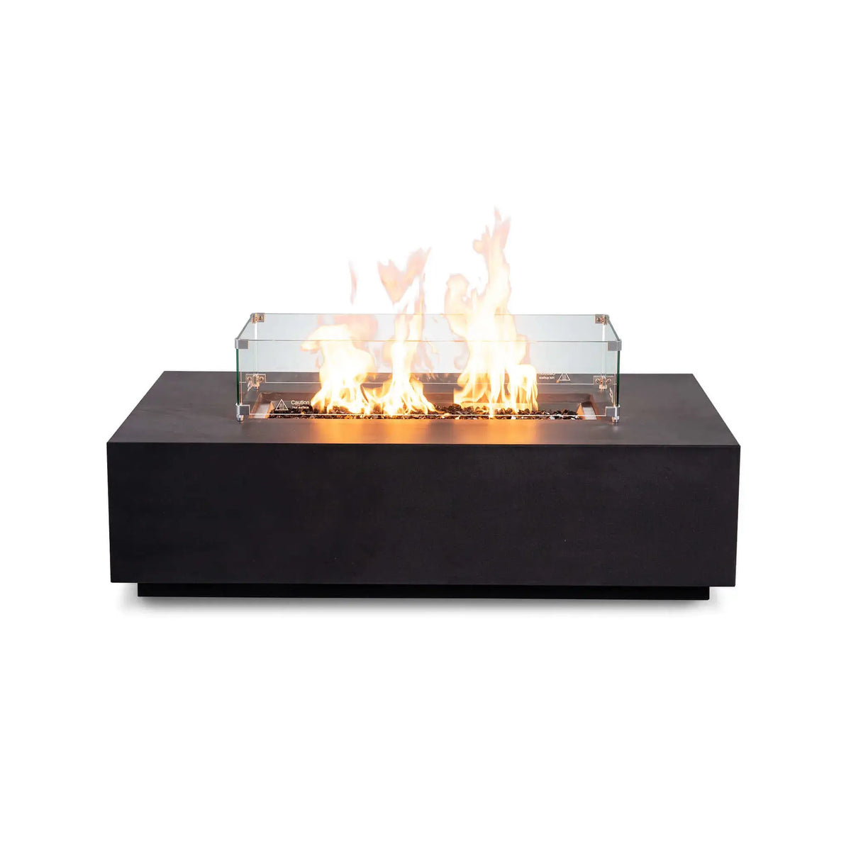 Flame Havens 56" x 30" Rectangle GFRC Concrete Natural Gas Fire Pit